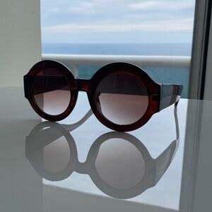 Round Brown Sunglasses